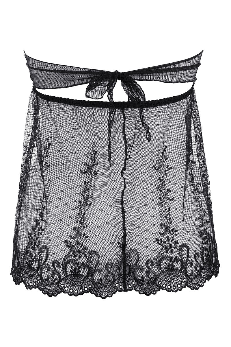 Nuisette transparente V-9639 - LUXURY ALLEY dessous