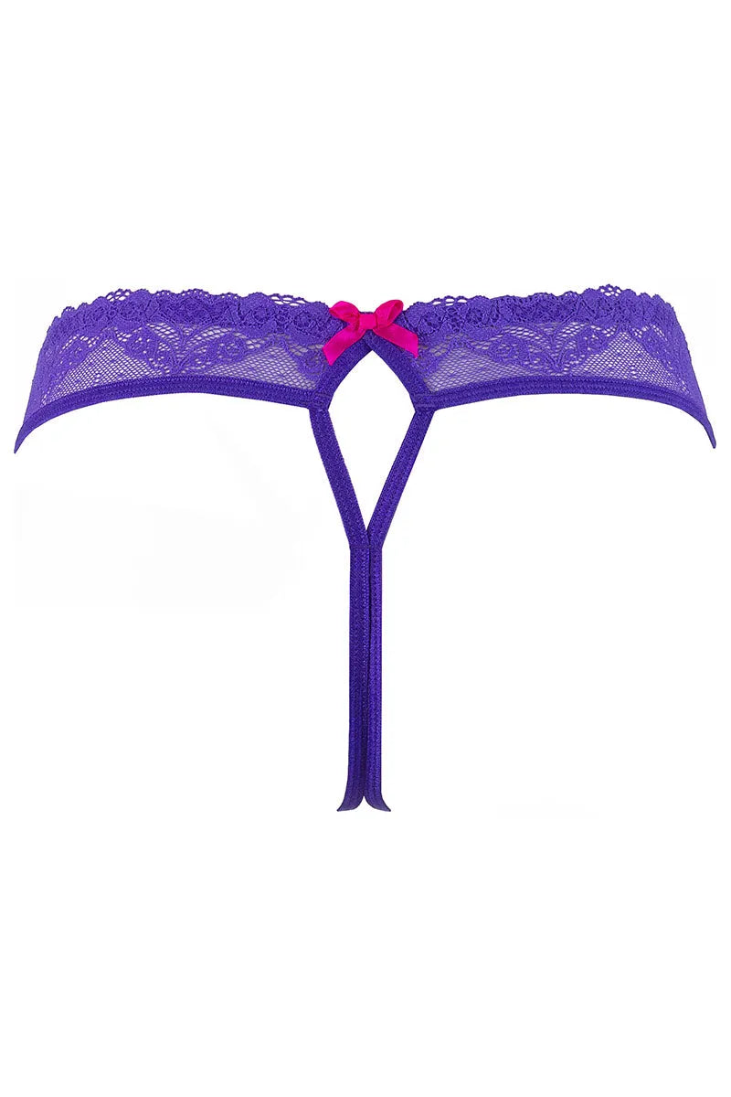 String violet V-9688 - LUXURY ALLEY dessous